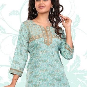 women printed kurta uniform
