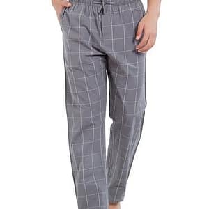Grey checkered uniform pants