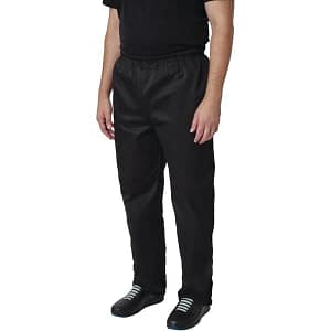 chef trousers polycotton black