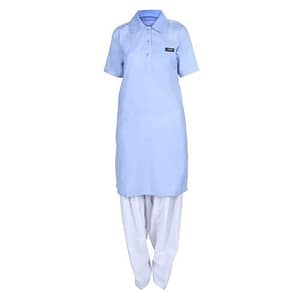 Women Light Blue Kurta Salwar Uniform – Institutional & Professional Workwear Manufacturer