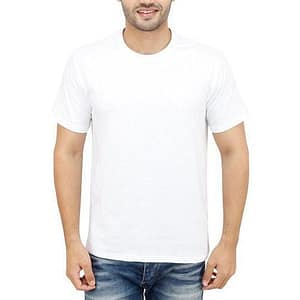 plain cotton round neck t shirt