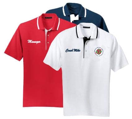 corporate staff polo shirt with logo branding