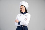 women chef cap uniform professional kitchen headwear