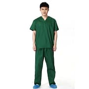 green medical scrub uniform set