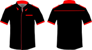 custom black corporate uniform shirt